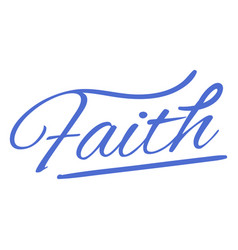 Faith Hand Written Lettering Quote