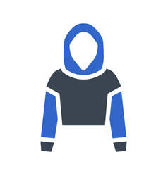 Girl Crop Hoodie Icon