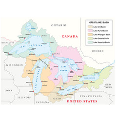 Map Of The Great Lakes Basin