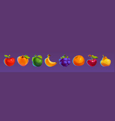 Casino Fruit Slot Icon For Match 3 Game