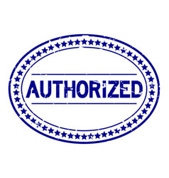 authorized stamp vector grunge seal rubber oval dealer symbol vectors