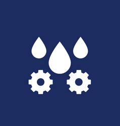 Lubricant Oil Drops Icon Sign