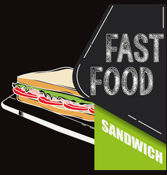 Retro Sandwich Fast Food