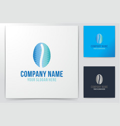 Blue Ice Brew Coffee Logo Design Inspiration