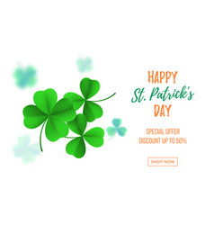 Happy Saint Patricks Day Sale Banner