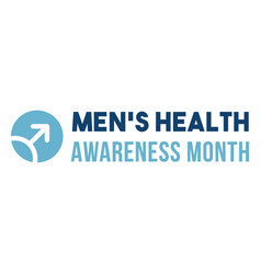 Men Health Month Quote Blue