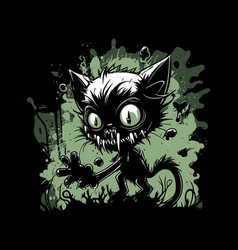 Spooky Cat Zombie Pic