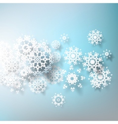 Abstract 3d Snowflakes Design Template Eps 10