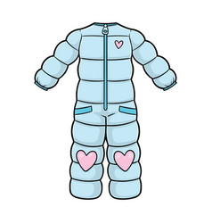 Cartoon Winter Ski Jumpsuit For Girls