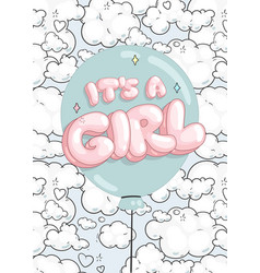 Its A Girl Card