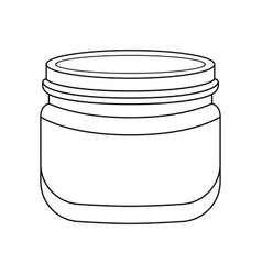 Jar Of Cream Or Serum Cosmetic Empty Simple