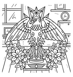 Memorial Day Trophy Coloring Page