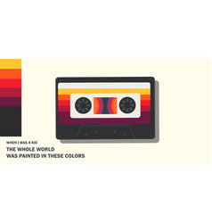 Retro Audio Cassette Back To The 90s Concept