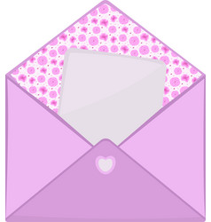 An Open Pink Envelope