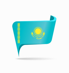 Kazakhstan Flag Map Pointer Layout