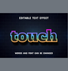 Touch Text - Neon Style Text Effect Editable