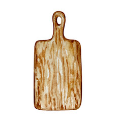 Watercolor Kitchen Wood Cutting Board