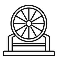 Aircraft Repair Turbine Icon Outline Style