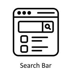 Search Bar Outline Icon Design