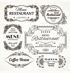 Floral Restaurant Labels