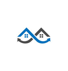 House And Arrow Logo Design