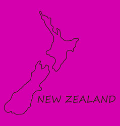 Pop Art Map Of Newzealand