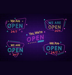 We Are Open - Neon Sign Collection