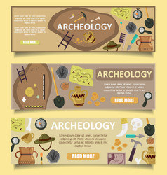 Archaeology Banners Web Templates