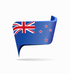 New Zealand Flag Map Pointer Layout