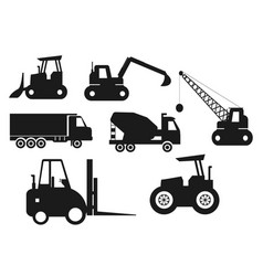 Collection Of Vehicle Icon Flat Isolated