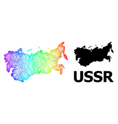 Hatched Map Ussr With Spectrum Gradient