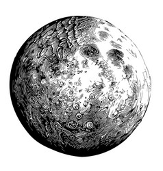 Mercury Planet Hand Drawn Sketch