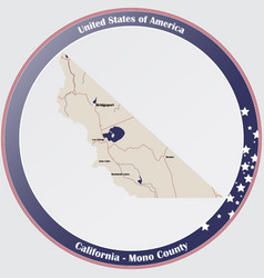 Map Mono County In California