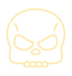 Neon Skull Icon