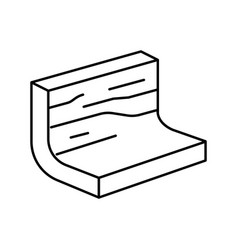 Steel Metal Profile Line Icon