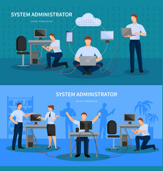 System Administrator Banners Set