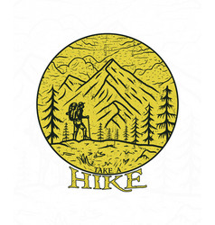 Go Take A Hike Mountain Graphic Art T Shirt