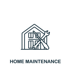 Home Maintenance Icon Line Simple Line