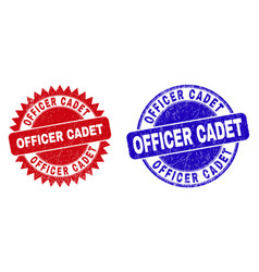 Officer Cadet Round And Rosette Stamps