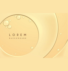 Abstract Liquid Gold Oil Circle Background