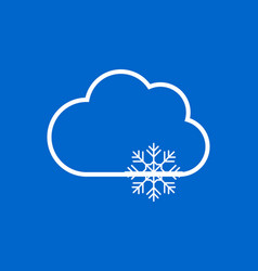 Blue Clouds And Snowflakes On A Background