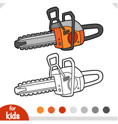 Coloring Book For Kids Chainsaw