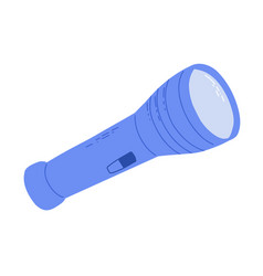 Flashlight Clipart Hand Drawn Flat