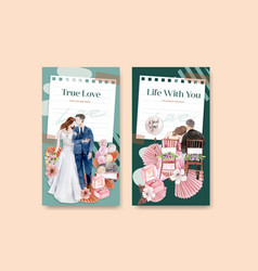 Instagram Template With Happiness Wedding