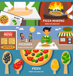 Pizza Banners Set