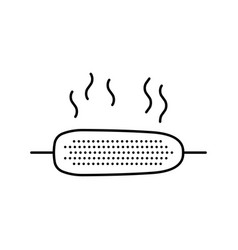 Roasted Corn Line Icon