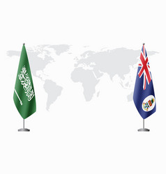 Saudi Arabia And Cayman Islands Flags