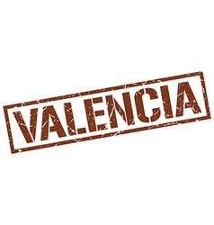 Valencia Brown Square Stamp