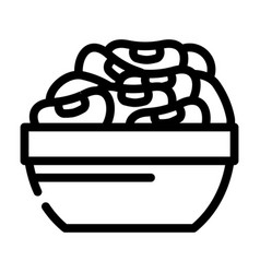 Beans Bowl Line Icon