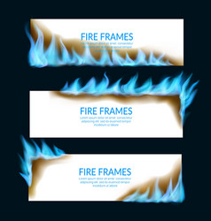 Burning Paper Banners With Natural Gas Flames